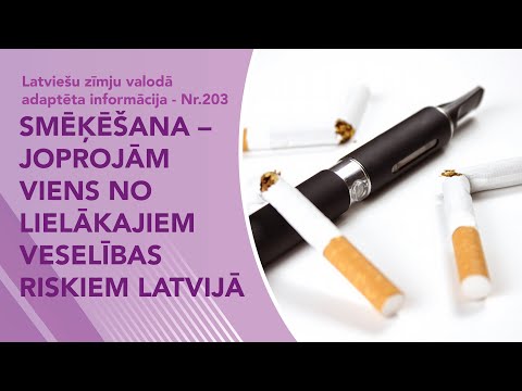 Video ziņas Nr. 203 “Smēķēšana – joprojām viens no lielākajiem veselības riskiem Latvijā”
