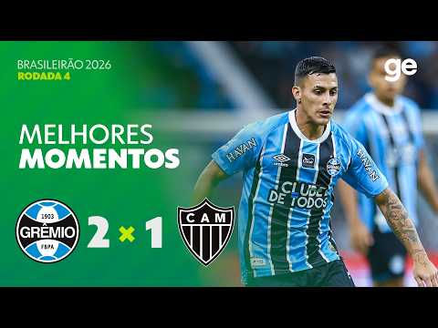 Gols e lances de Grêmio x Atlético Mineiro
