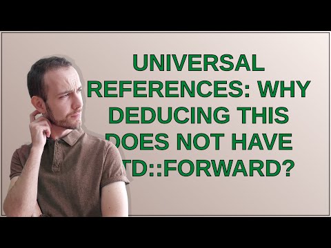 Universal references: Why deducing this does not have std::forward?
