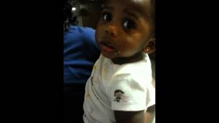 Baby&#39;s reaction to iceJjfish -Drunk In Love cover