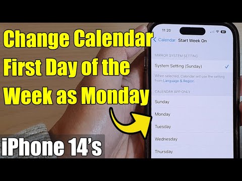 iPhone 14's/14 Pro Max: How to Set Starting The Calendar Week on Monday or Any Other Day
