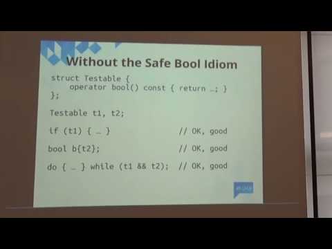 Lightning Talks Meeting C++ 2016 - Giuseppe D'Angelo - Safe bool idiom