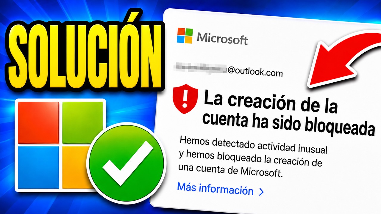 Cuenta Microsoft | SOLUCIÓN: "La Creación de Cuentas Microsoft Ha Sido Bloqueada" (Tutorial)
