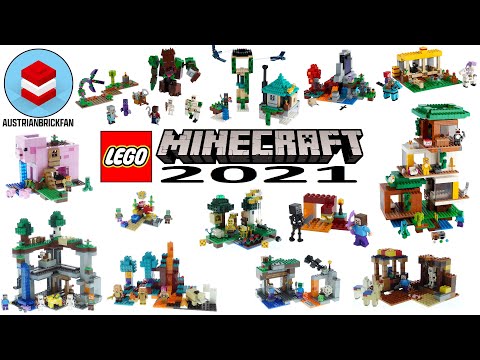 All Lego Minecraft Sets 2021 Speed Build Compilation