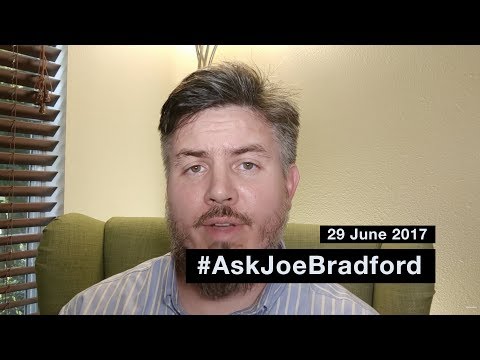 #AskJoeBradford for 29 June 2017