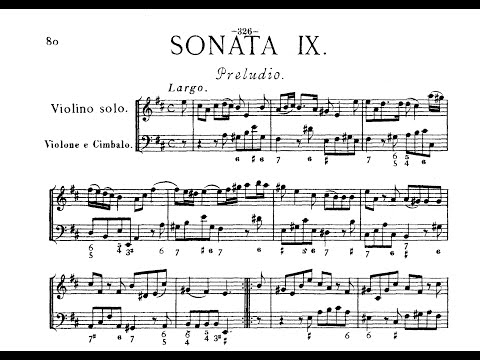 A. Corelli - Violin sonata in A major Op. 5 no. 9 - Score