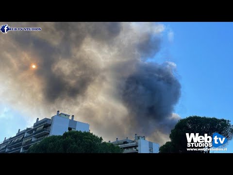 Roma Incendio, Palmiro Togliatti Centocelle uditi boati e esplosioni. #webtvstudios