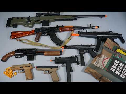 WW2 German Army Toy Gun Airsoft MG42 Nerf Gun And CS2 Toy Gun AK47 AWP Mac10 - Toy Guns Collection