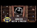 The Binding Of Isaac Greed With Lyrics By Man On The Internet