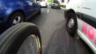 preview picture of video 'Bicycle vs Dublin city traffic & Pedestrians'