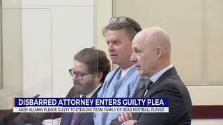 Disbarred attorney enters guilty plea