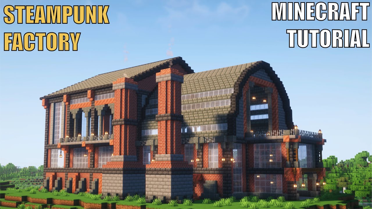 Minecraft How to Build Steampunk Factory | Step-by-Step Tutorial