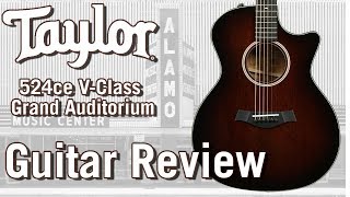 Video thumbnail for New For 2018 Taylor 524ce with V Class bracing - Acoustic Guitar Review by Alamo Music Center