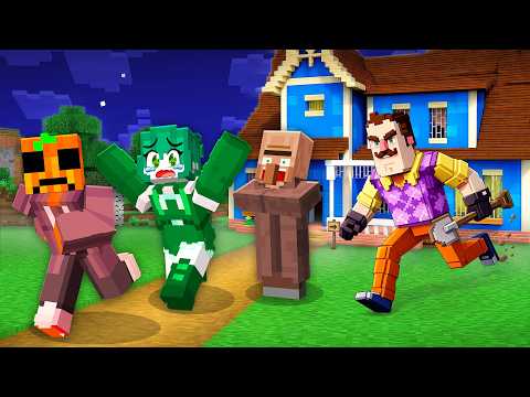 ESCAPAMOS de Nuestro VECINO MALVADO en Minecraft!