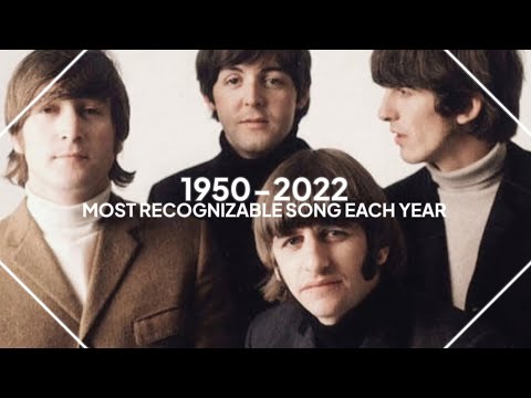 most recognizable song of each year (1950-2022)