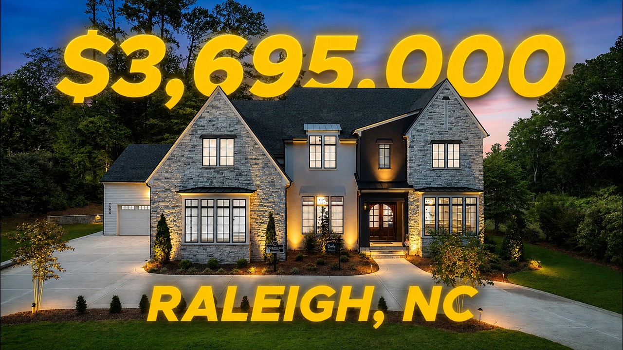 This $3.7 Million North Raleigh Home Backs Right Up to a Golf Course - Jon Tennant video thumbnail