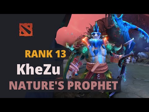 KheZu (Rank 13) plays Nature's Prophet Dota 2 Full Game