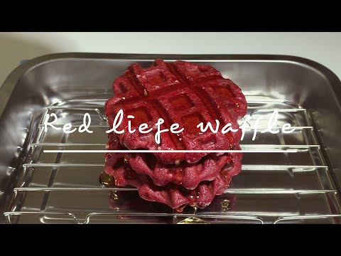🧇 레드 리에주 와플 만들기 Red liège waffleㅣ오네디 Dessert at 4 p.m.