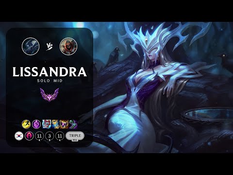 Lissandra Mid vs Zed - KR Master Patch 13.1