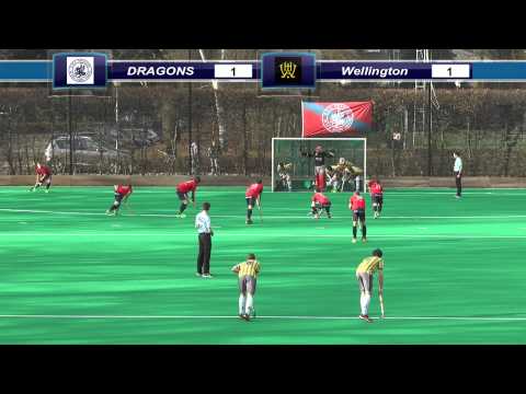 Heren 1: KHC Dragons - Wellington (01/03/2015)