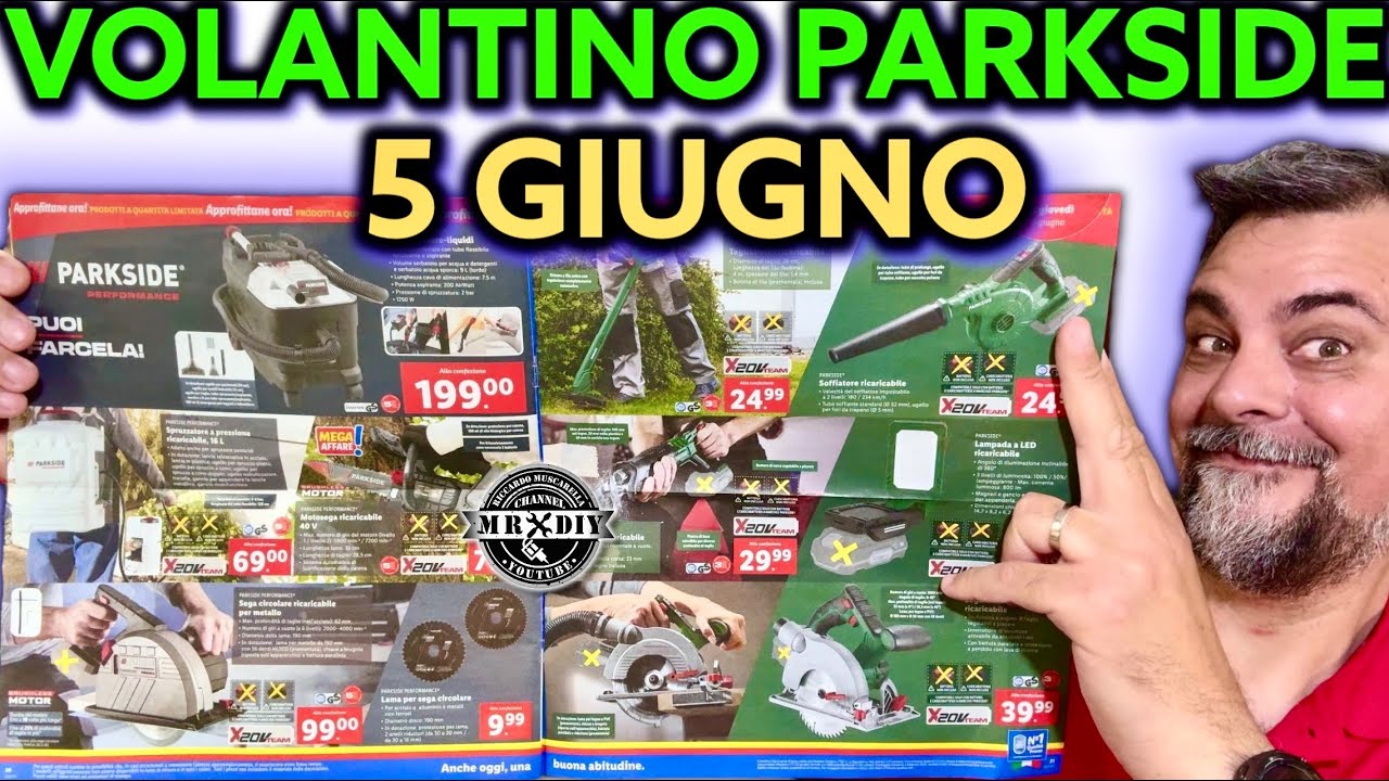 Parkside Lidl DIY Flyer June 5, 2025 Riccardo Muscarella #parkside #tools #lidl outings
