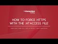 How To Force HTTPS With The Htaccess File