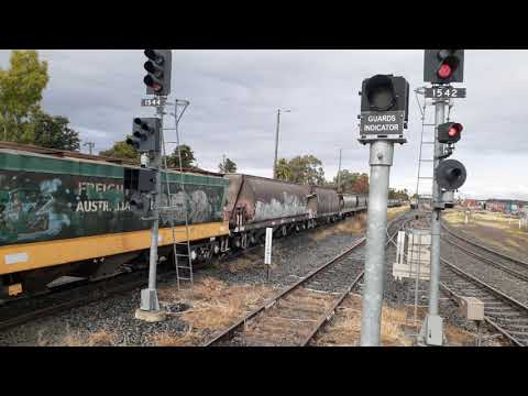 Grain train reversing and Narrabri explorer