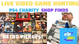 LIVE VIDEO GAME HUNTING EP 6  | PS4 CHARITY SHOP SCORE!! | 360 | PS2 | NINTENDO PICKUPS