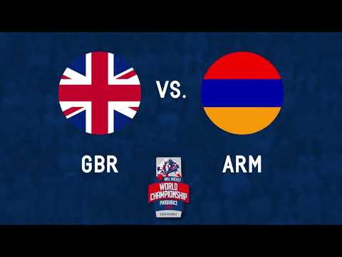 Great Britain vs Armenia SF 2017 World Ball Hockey Championships in Pardubice, Czech Republic