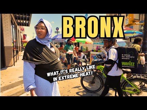 Exploring BRONX | What It's REALLY LIKE! Brutal 106° Heat Wave SLAMS BRONX NYC!