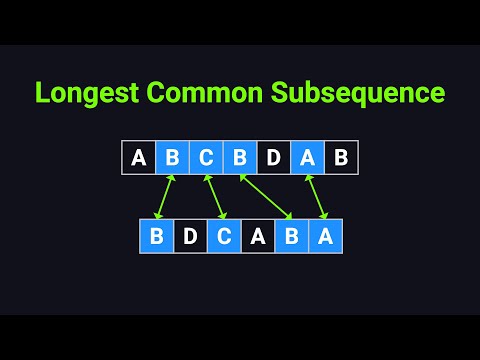 Longest Common Subsequence Visually Explained | Dynamic Programming