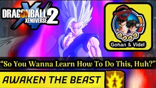 HOW TO UNLOCK BEAST FORM FOR CAC | Dragon Ball Xenoverse 2 | Hero Of Justice Pack 2 | Beast Gohan