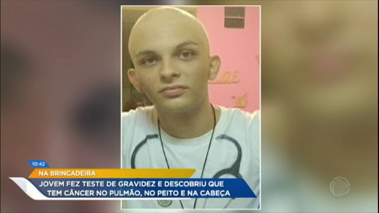 Jovem faz teste de gravidez por brincadeira e descobre câncer