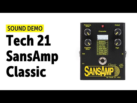 Tech 21 SansAmp Classic 2010s - Black with original box overdrive amp simulator image 6