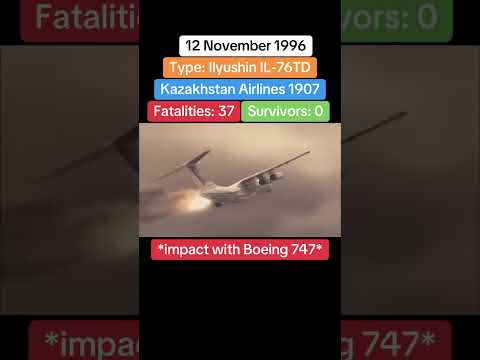 Kazakhstan Airlines Flight 1907 CVR+Animation #aviation #midaircollision #charkhidadri #planecrash