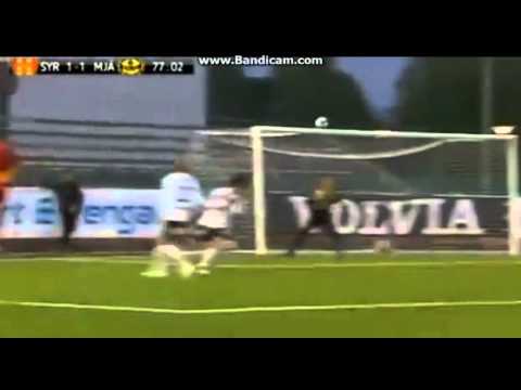 Mattias Mete Amazing Volley Goal (Syrianska 1-1 Mjällby) Van-Basten esque volley