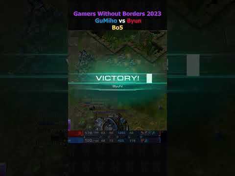 GuMiho vs Byun Gamers Without Borders 2023 Part 8 #shorts #starcraft #starcraft2