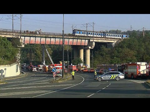 WATCH: Passenger and freight trains collide in Prague, 25 injured