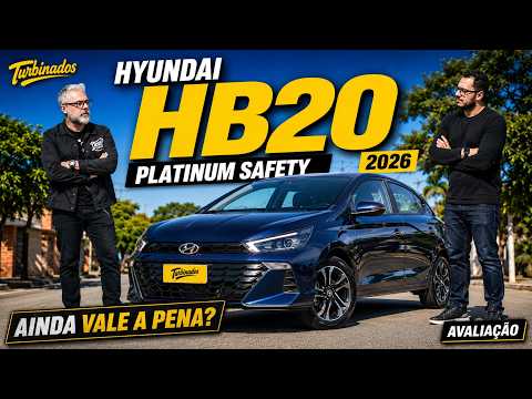 TESTE HYUNDAI HB20 PLATINUM SAFETY 2026 - AINDA VALE A PENA? MOTOR TURBO MAIS CONFIÁVEL!