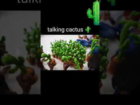 Talking with 100 talking cactus 🌵 | #shorts