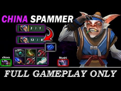 From 2/3 to 12/3, China spammer with eul scepter build - Full Gameplay Meepo #326
