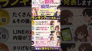 「これって脈あり！？勘違い？みんなが経験した『脈あり』の瞬間TOP3」