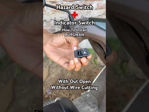Hazard Switch Instal Burgman #shorts