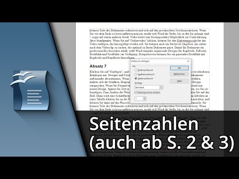 Open Office Writer Seitenzahlen | Seitenzahlen ab Seite 2 oder 3 ✅ Tutorial