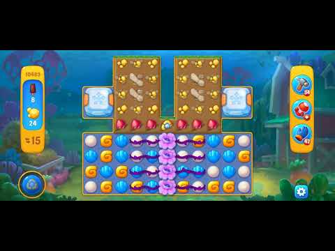 Fishdom Easy Level 10483 (with ingame lightning booster) @choraelmin