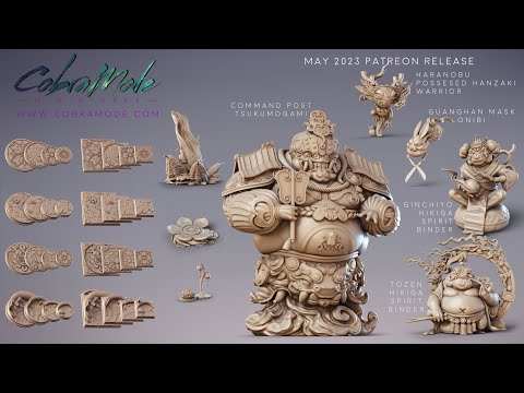 Cobramode 3D Printable Miniatures - May 2023 Patreon Release