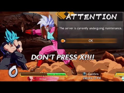 When DBFZ maintenance starts mid-match