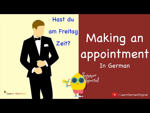 Making an Appointment | Termine vereinbaren | Deutsch im Alltag | Learn German | A1-A2
