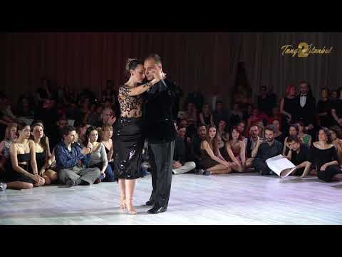 Utku Kuley  and  Iris Basak Dogdu  are  dancing  to  the  tango  "  Nada  "  at  TanGO TO Istanbul  in  2019