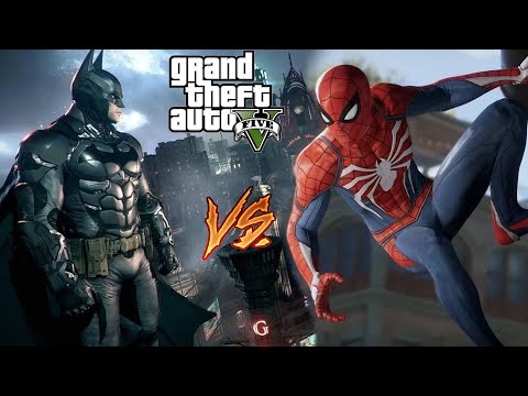 SPIDER-MAN VS BATMAN! (GTA 5 Mods)